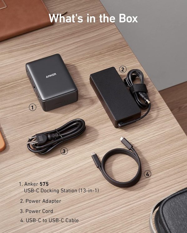Anker Docking Station, Anker 575 USB-C Docking Station (13-in-1), Triple Display, 4K HDMI, 10 Gbps USB-C and 5 Gbps USB-A Data, 85W Charging for Laptop, 18W Charging for Phone, Ethernet, Audio, SD 3.0 - Image 8