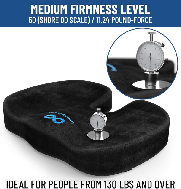Everlasting Comfort Doctor Recommended Memory Foam Seat Cushions for Office Chairs - HSA FSA Eligible Tailbone Pain Relief Cushion, Sciatica & Back Support, Office Chair Cushion & Car Seat Cushion - Image 9