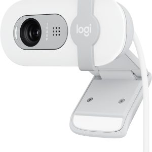 Logitech Brio 100 Full HD 1080p Webcam for Meetings and Streaming, Auto-Light Balance, Built-in Mic, Privacy Shutter, USB-A, for Microsoft Teams, Google Meet, Zoom and More - Off White