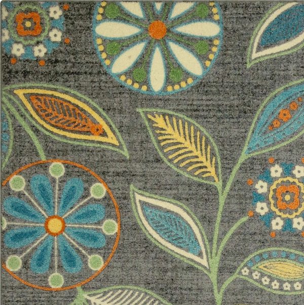 Maples Rugs Reggie Floral Kitchen Rugs Non Skid Accent Area Carpet [Made in USA], Multi, 2'6 x 3'10 - Image 4