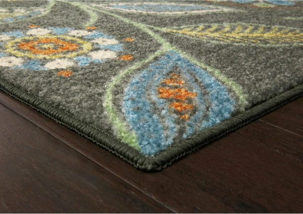 Maples Rugs Reggie Floral Kitchen Rugs Non Skid Accent Area Carpet [Made in USA], Multi, 2'6 x 3'10 - Image 6