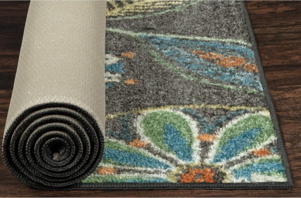 Maples Rugs Reggie Floral Kitchen Rugs Non Skid Accent Area Carpet [Made in USA], Multi, 2'6 x 3'10 - Image 7