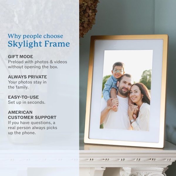 Skylight Digital Picture Frame - WiFi Enabled with Load from Phone Capability, Touch Screen Digital Photo Frame Display - Customizable Gift for Friends and Family - 10 Inch Black - Image 9