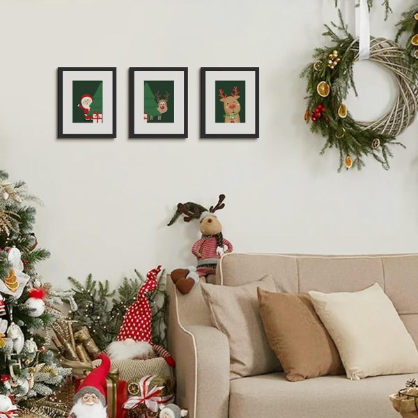 upsimples 8x10 Picture Frame, Display Pictures 5x7 with Mat or 8x10 Without Mat, Wall Hanging Photo Frame, Black, 1 Pack - Image 6